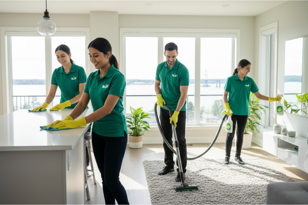 Clean residential windows with streak-free shine - JM Home Services, window and gutter cleaning in Belleville, ON